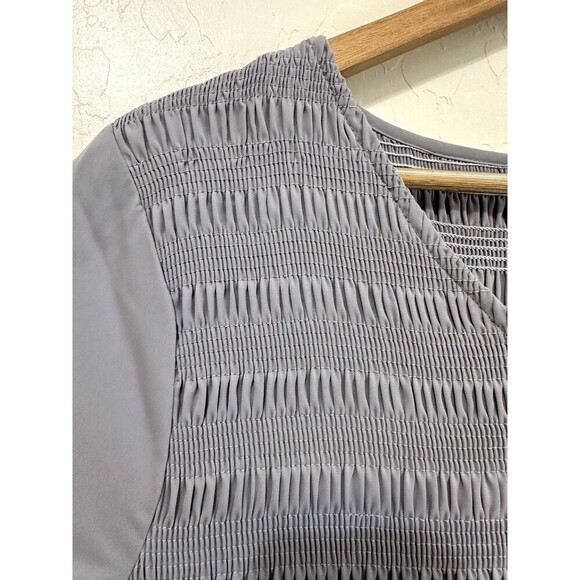 Womans Smocked Layered Maxi Dress Size XL Babydoll Boho Classic Minimal Event - Picture 9 of 13